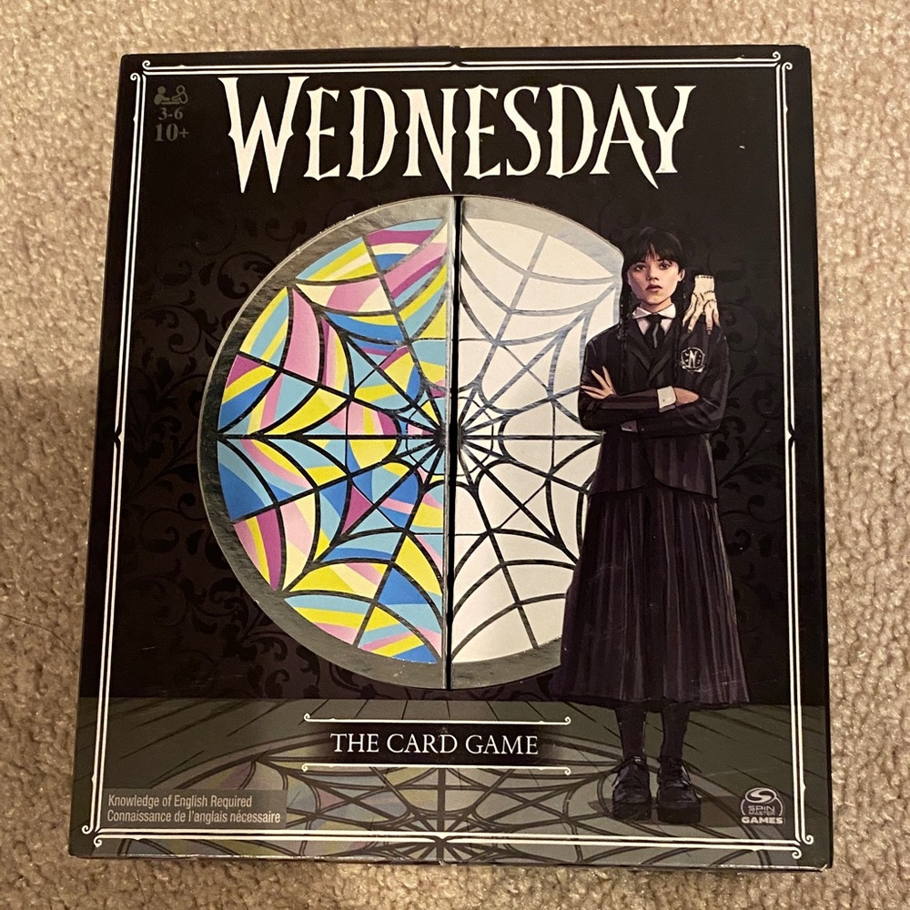 Wednesday Card Game - Black and White